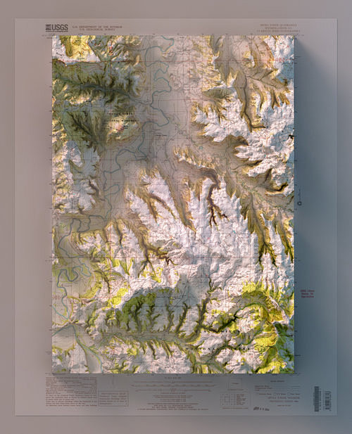 3D Rendered topograp...