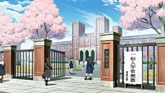 卡通日系动漫教室学校场景背景图 绘画插画手绘上色临摹参考素材 (350)