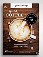 Special Coffee Flyer Promo Template PSD - A4. Download