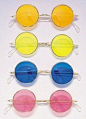 John Lennon Colored Sunglasses 约翰·列侬彩色太阳镜@北坤人素材