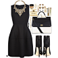 A fashion look from December 2013 featuring short sleeveless dress, black stilettos and genuine leather handbags. Browse and shop related looks.