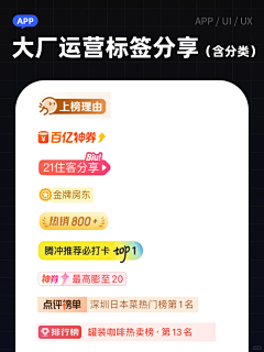 半个柠檬～采集到UI-标签设计 