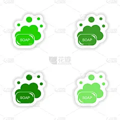 纸香皂大会现实贴纸设计