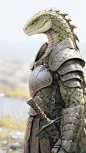 Knightly creature of magic the gathering, in the style of hyper-realistic animal illustrations, zombiecore, mysterious jungle, blink-and-you-miss-it detail, flat brushwork, eerily realistic, digitally enhanced