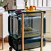 As impressive in its functionality as it is in its blend of industrial and creative modern design, the Morris Cabinet made by Gravina fits into both office or home spaces. The Barcelona-based studio aims to create “objects to build bounds with; objects th