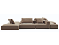 Sectional fabric sofa WESTSIDE | Sofa by poliform