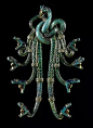 René Lalique 珠寶艺术 : 　　René Lalique珠寶創作最原始的靈感源於大自然。他把自己融入大千世界，探索自然界中一切能用於裝飾的元素。蝴蝶、飛蛾、蜻蜓……他的珠寶作品裏糅合了各種奇特的主旋律，體現他對自然的熱愛，無論動物或植物皆栩
