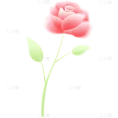 花瓣素材_情人节弥散风渐变玫瑰元素_193984954