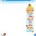 夏季旅游漂流冲浪玩水水上乐园插画直播贴片组合aigc