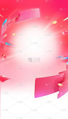 花瓣素材_双11双十一双12电商促销感优惠券抽象背景素材_193752837 拷贝
