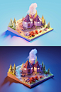 梦寐以求的房子！超赞的3D等距插画 - 优优教程网 - 自学就上优优网 - UiiiUiii.com