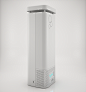 一款空气净化器的展示 Air Purifier~全球最好的设计，尽在普象网（www.pushthink.com）