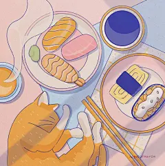 粉色系零食小插画

©️apricotmayor
