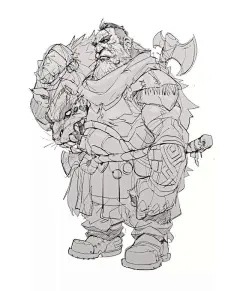 狂野，十分狂野！22岁线稿大神的日常，给我100只手也画不来