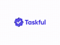 Taskful 3.0 Logo Animation logo animation motion gif 2d check type purple square spin mograph bounce logotype rotate design