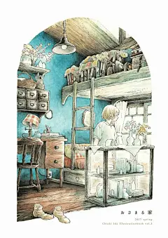 【日本插画师 井田千秋 一组充满生活情调的插画设计】 
(作者☞ O网页链接 ) ​​​​