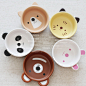 特惠 出口日本外贸陶瓷餐具 卡通动物碗卡哇伊宝宝儿童餐具碗套装-淘宝网