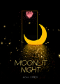 DESIGN BY 啾处机 - Moonlit night练习海报