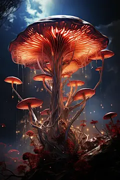 数字艺术灵芝药用图片-众图网
