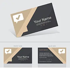 欧美风名片效果图