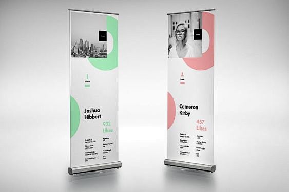 do roll up banner de...