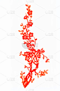花纹,传统,剪纸,华丽的,部分,圣诞装饰物,复古风格,草,中国,东亚