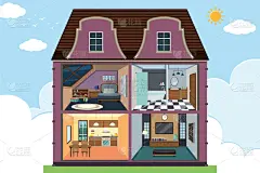 房屋,住宅房间,四个人,创造力,太空,生活方式,家具,卫生间,艺术,设计