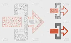 三角形,铁丝网,接线框,大门,模型,一个物体,形状,式样,直的,多样