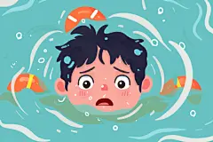 公益插画溺水事件