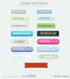 微美设计采集到Web Button UI
