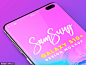 源文件-Samsung Galaxy S10+ 三星S10+手机APP设计展示样机下载[PSD]