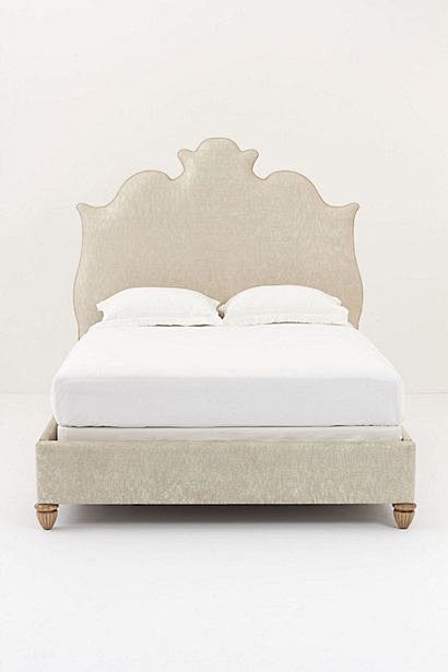 gilded linen bed: