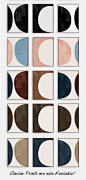 Black and White Mid Century Modern Prints Set, Blush Pink and Blue Abstract Geometric Print Set, Dark Red and Navy Prints, Light Brown prints, Etsy Print Sets, Dark Brown Art Prints Set, Mid Century Modern Art Set, Abstract Art Set, Large Giclee Prints, L