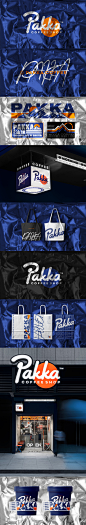 PAKKA COFFEE SHOP 咖啡品牌logo设计及vi设计