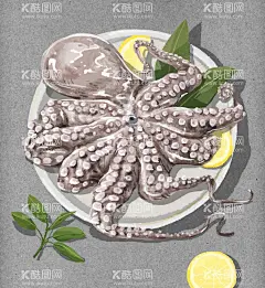 手绘海鲜食材           - 源文件下载【酷图网】手绘海鲜食材,手绘食物,美食PSD,海鲜螃蟹,蔬菜牛肉,日料甜品,蛋糕寿司