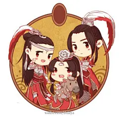 晒幸福全家福！^_^~YIN。@YA_鼻涕教授画作。剑侠情缘叁 — 天策。点开中图。