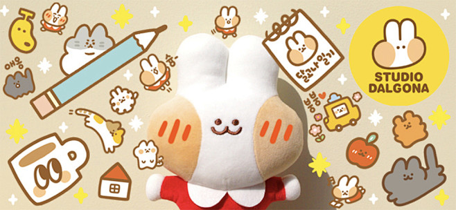 现货售罄无补薄荷兔手帐韩国studiodalgona雪地狗胶带10米淘宝网