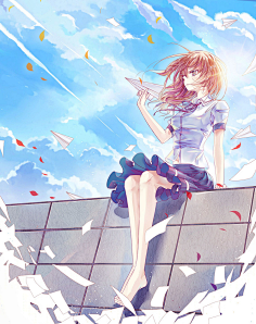 白戈封面设计采集到(素材)青春校园及二次元动漫