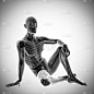 人体骨骼x射线扫描图像