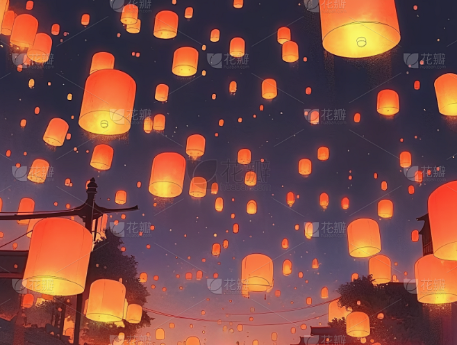 中秋节八月十五场景背景
