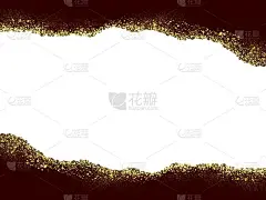 用金叶装饰的矿物状框架