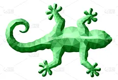 壁虎,艺术,绿色,低多边形效果 ,生物学,华丽的,几何形状,摆拍,环境,剪影