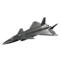 军事写实黑色隐形战斗机3D模型