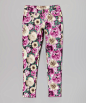 Lilac Floral Skinny Jeans - Toddler & Girls | zulily