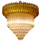 Chic Vintage Style, Crystal, Murano Chandelier | 1stdibs.com