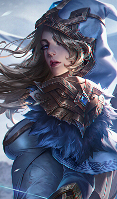 league of legends: wild rift 极地女神 艾希 works of.