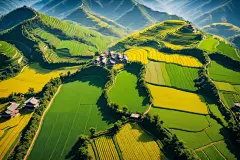 乡村振兴中国农村乡村田园风情摄影图