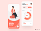 Money Saving App color palette ios app android app fintech app dribbbl