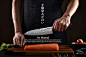 Amazon.com: KEEMAKE Japanese Knife Gyuto Chef Knife 8 inch Kitchen Knife, Hand Forged Sharp Knife 3 Layer 9CR18MOV High Carbon Steel Cooking Knife with Octagonal Rosewood Handle: Home & Kitchen