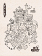原创作品丨现代创意建筑设计线稿✨